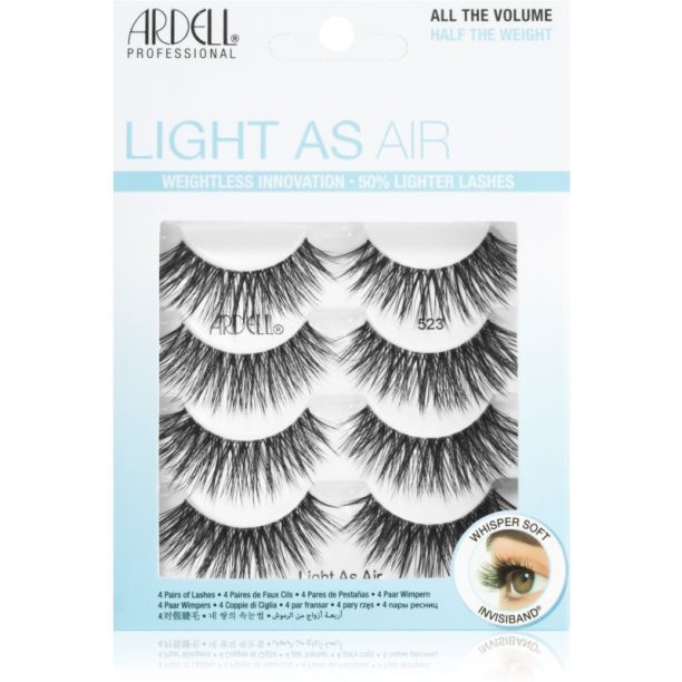 Ardell Light As Air Multipack изкуствени мигли тип 523 2x4 бр.