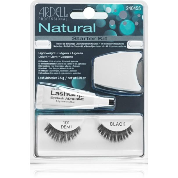 Ardell Natural изкуствени мигли с лепило 101 Demi Black