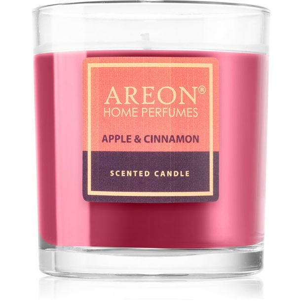 Areon Scented Candle Apple & Cinnamon ароматна свещ 120 гр.