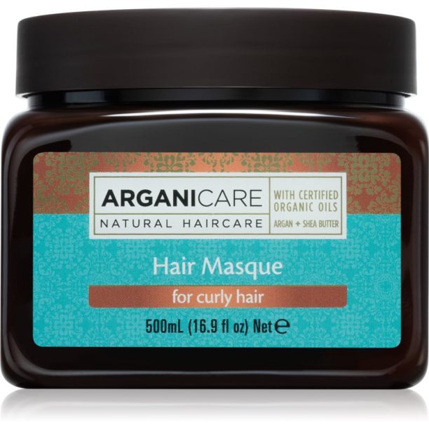 Arganicare Argan Oil & Shea Butter Hair Masque хидратираща и подхранваща маска за къдрава коса 500 мл.