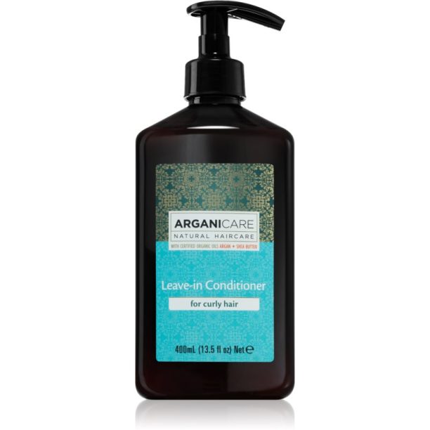 Arganicare Argan Oil & Shea Butter Leave-In Conditioner балсам без отмиване за къдрава коса 400 мл.