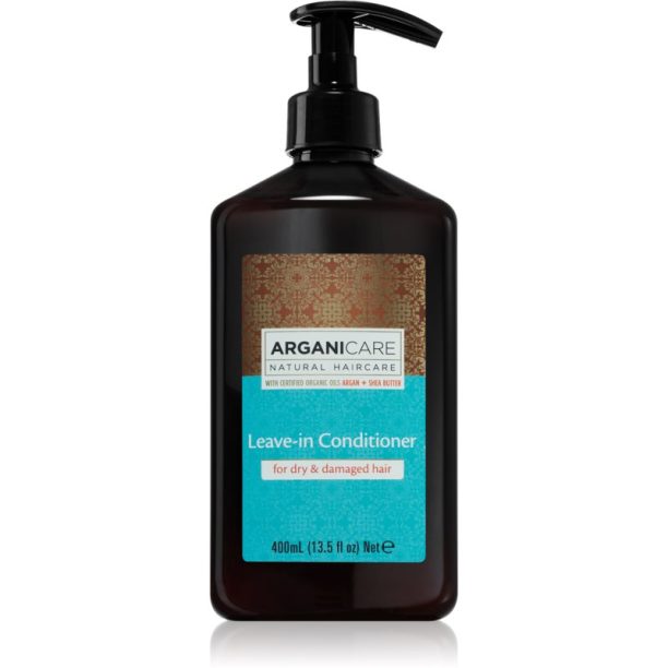 Arganicare Argan Oil & Shea Butter Leave-In Conditioner балсам без отмиване за суха и увредена коса 400 мл.