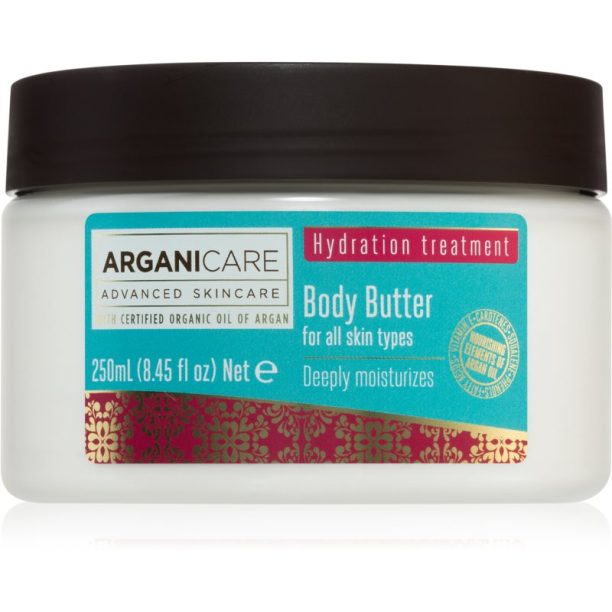 Arganicare Hydration Treatment Body Butter масло за тяло с подхранващ ефект 250 мл.