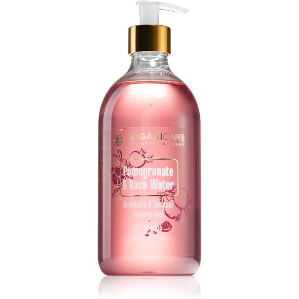 Arganicare Pomegrenate & Rose Water опияняващ душ гел 500 мл.