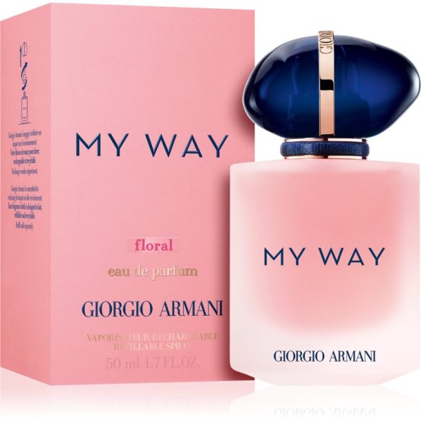 Armani My Way Floral парфюмна вода сменяема за жени 50 мл. купи на топ цена