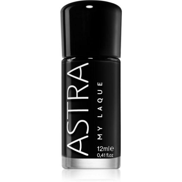 Astra Make-up My Laque 5 Free дълготраен лак за нокти цвят 45 Super Black 12 мл.