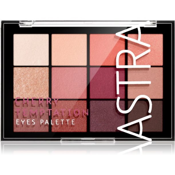 Astra Make-up Palette The Temptation палитра от сенки за очи цвят Cherry Temptation 15 гр.