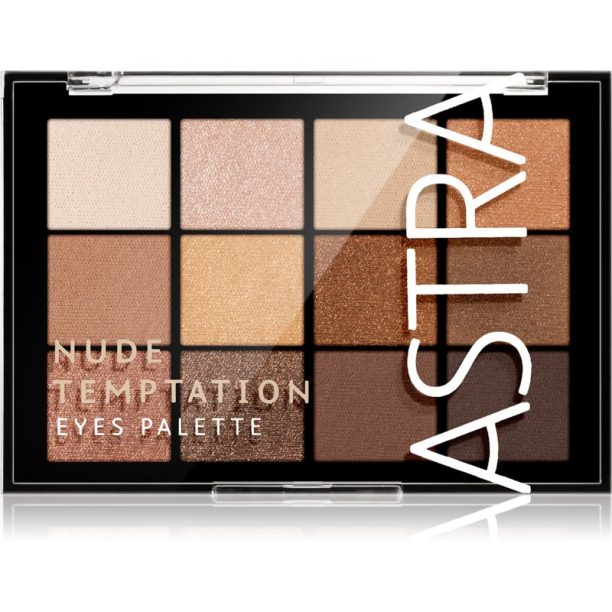 Astra Make-up Palette The Temptation палитра от сенки за очи цвят Nude Temptation 15 гр.