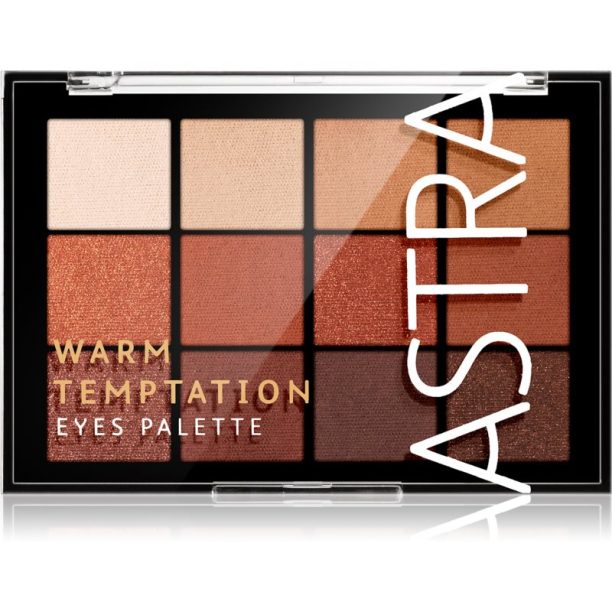 Astra Make-up Palette The Temptation палитра от сенки за очи цвят Warm Temptation 15 гр.