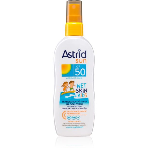 Astrid Sun Kids слънцезащитен спрей за деца SPF 50 150 мл.