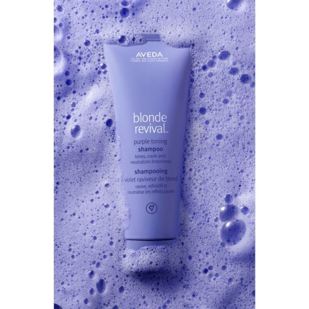 Aveda Blonde Revival™ Purple Toning Shampoo лилав тониращ шампоан за изрусена коса или коса с кичури 1000 мл. купи на топ цена