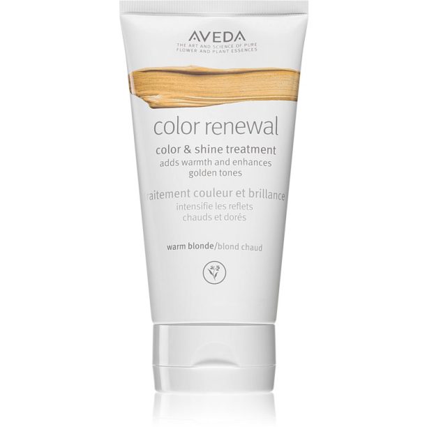 Aveda Color Renewal Color & Shine Treatment Възстановяваща цветна маска За коса цвят Warm Blonde 150 мл. на ниска цена