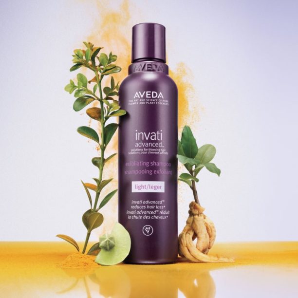 Aveda Invati Advanced™ Exfoliating Light Shampoo нежен почистващ шампоан с пилинг ефект 200 мл. купи на топ цена