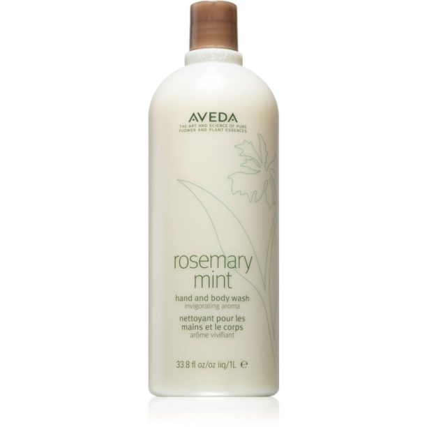 Aveda Rosemary Mint Hand and Body Wash нежен сапун за ръце и тяло 1000 мл.