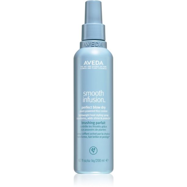 Aveda Smooth Infusion™ Perfect Blow Dry изглаждащ спрей за сешоар против цъфтене 200 мл. на ниска цена