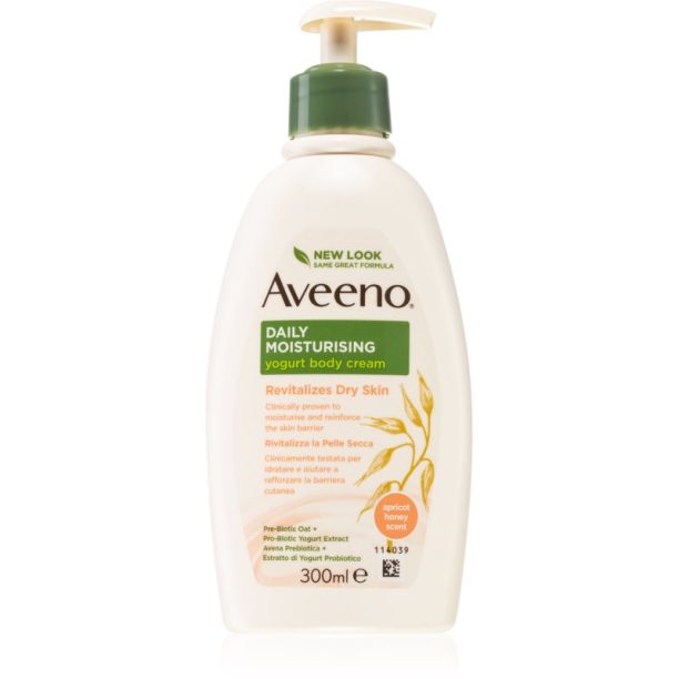 Aveeno Daily Moisturising Yoghurt body cream подхранващ лосион за тяло Apricot & Yoghurt