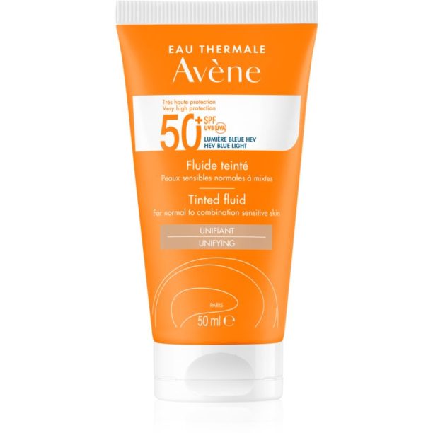 Avène Sun High Protection лек тониращ флуид SPF 50+ 50 мл. на ниска цена