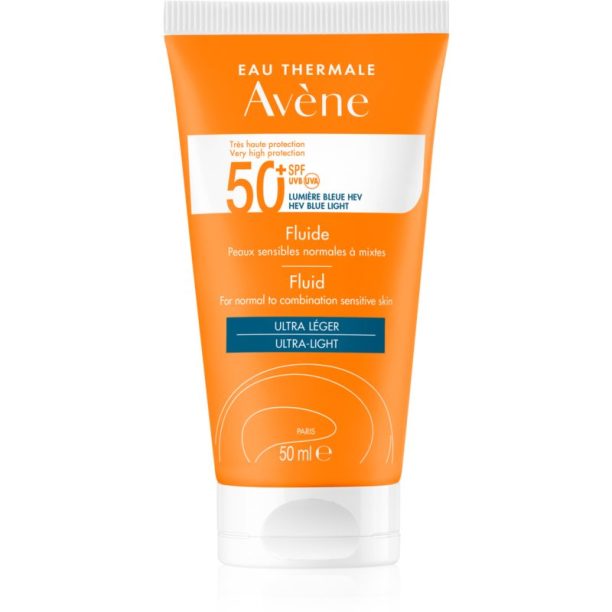 Avène Sun High Protection слънцезащитен флуид за лице SPF 50+ 50 мл. на ниска цена