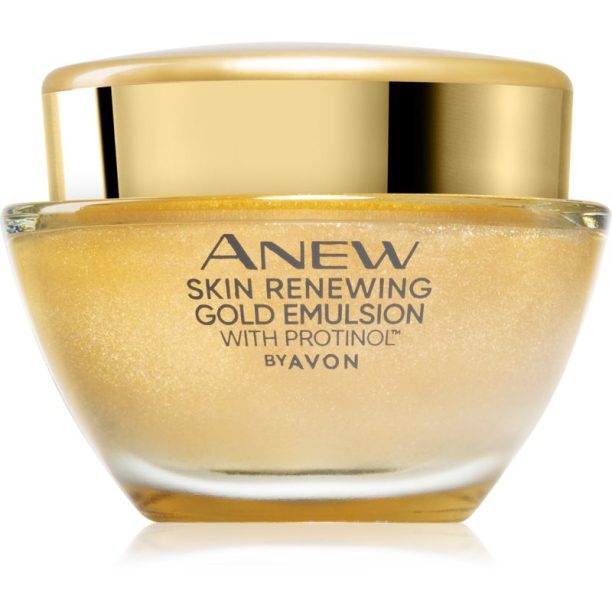 Avon Anew Skin Renewing Gold Emulsion хидратиращ нощен крем против бръчки 50 мл.