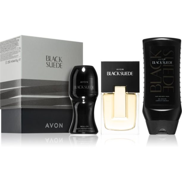 Avon Black Suede подаръчен комплект за мъже