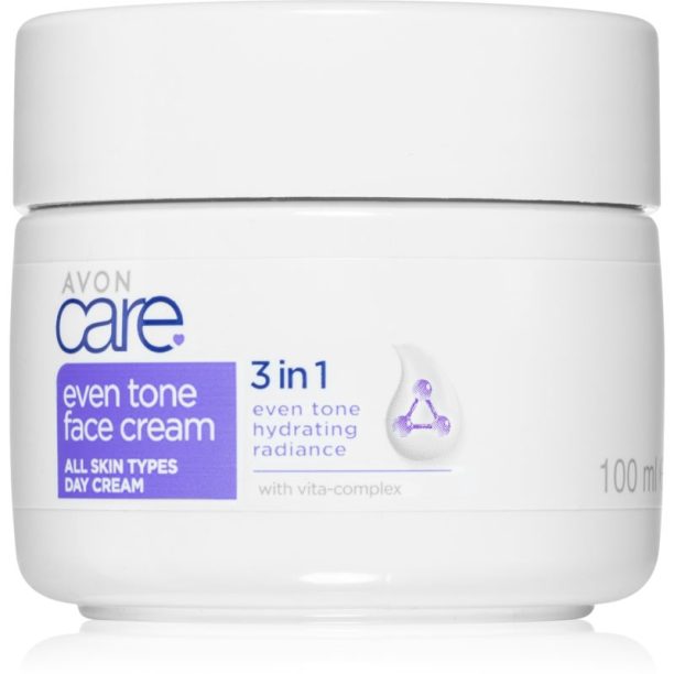 Avon Care 3 in 1 дневен крем за лице да уеднакви цвета на кожата 100 мл.