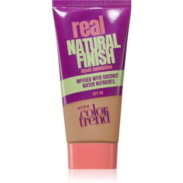 Avon ColorTrend Real Natural Finish лек матиращ фон дьо тен SPF 20 цвят Desert Beige 30 мл.