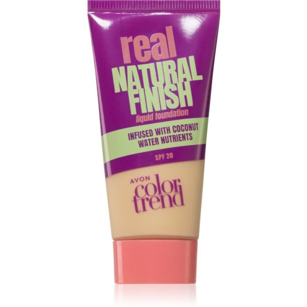 Avon ColorTrend Real Natural Finish лек матиращ фон дьо тен SPF 20 цвят Ivory 30 мл.