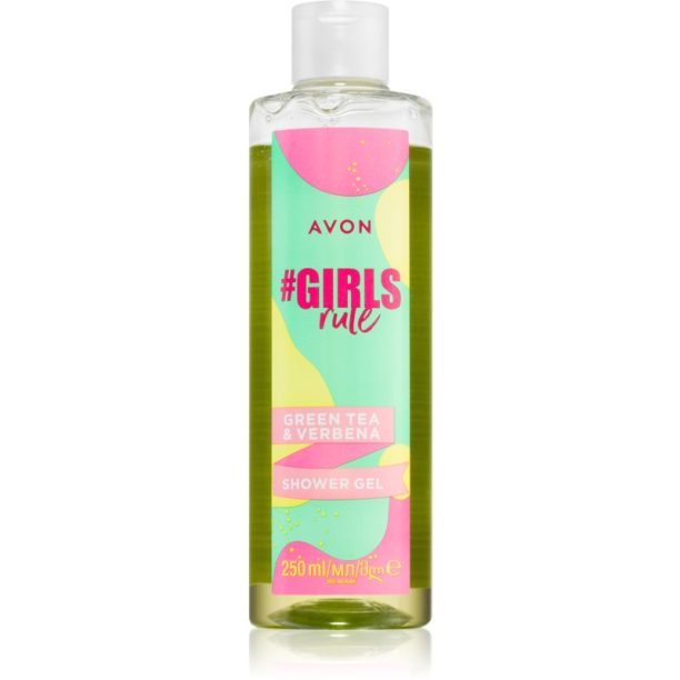 Avon #GirlsRule Green Tea & Verbena освежаващ душ гел 250 мл.