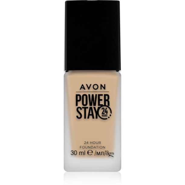 Avon Power Stay 24h дълготраен фон дьо тен с матиращ ефект цвят 120 N Porcelain 30 мл.