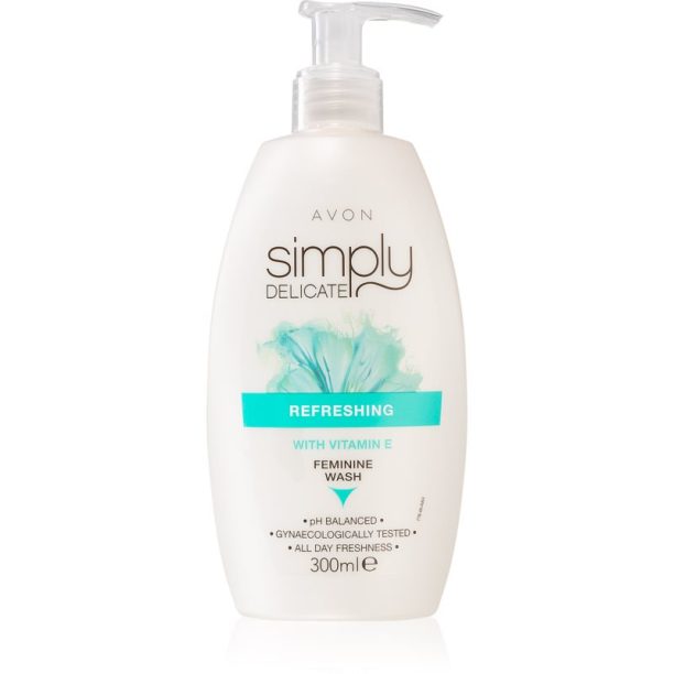 Avon Simply Delicate Refreshing освежаващ гел за интимна хигиена 300 мл.