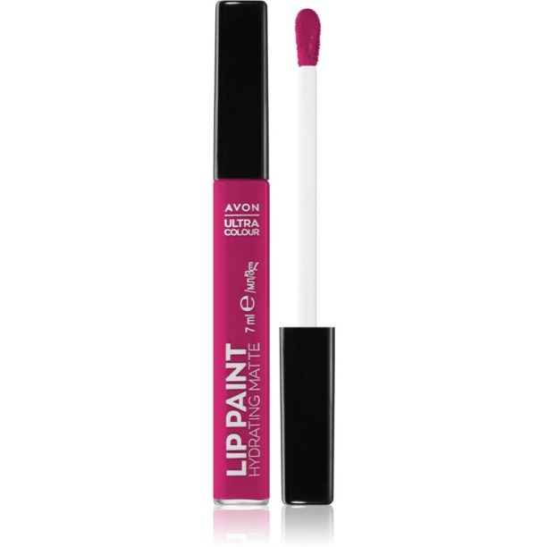 Avon Ultra Colour Paint сатенено червило с матиращ ефект цвят Sassy Fuchsia 7 мл.