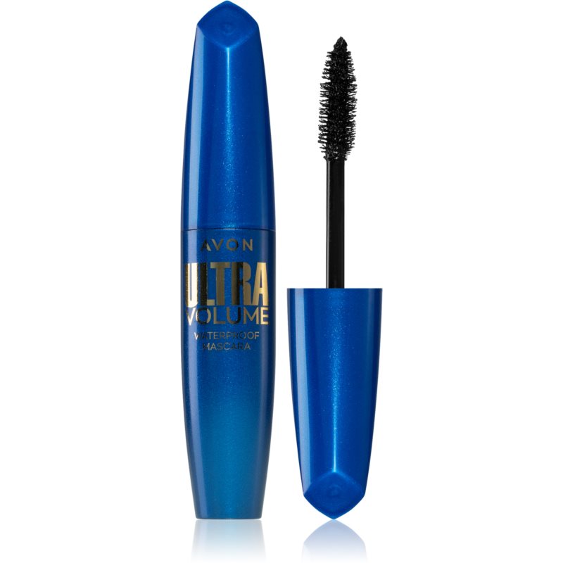 Avon Ultra Volume водоустойчива спирала за обем и извиване на мигли цвят Blackest Black 10 мл.