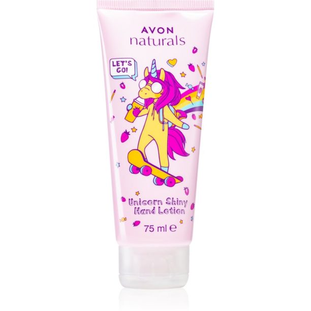 Avon Unicorn Fantasy крем с блестящи частици с аромат на ягоди 75 мл.