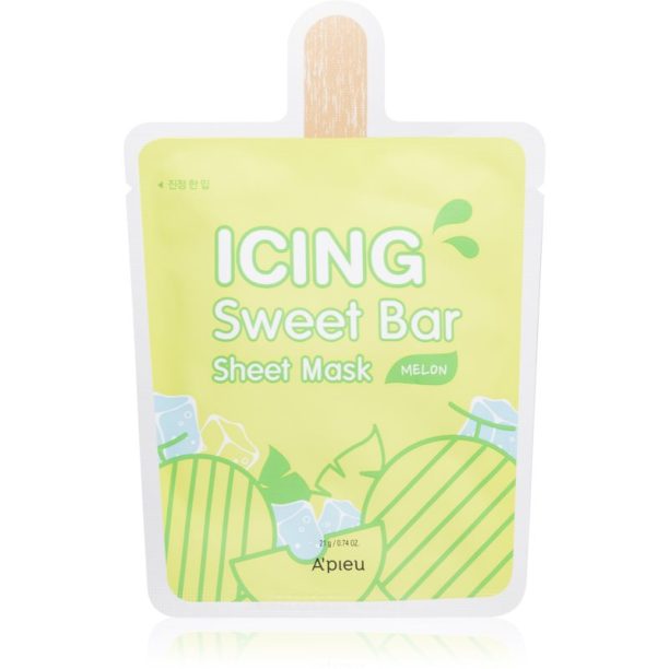 A´pieu Icing Sweet Bar Mask Melon успокояваща платнена маска 21 гр.