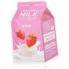 A’pieu One-Pack Milk Mask Strawberry озаряваща платнена маска 21 гр.