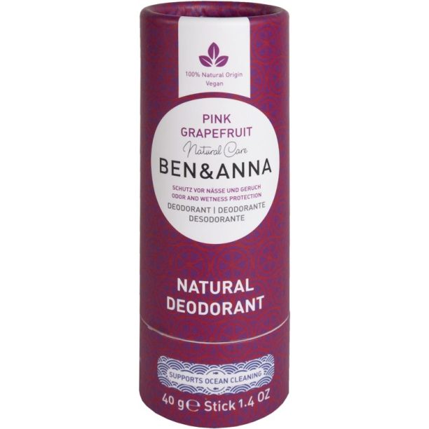 BEN&ANNA Natural Deodorant Pink Grapefruit дезодорант стик 40 гр.