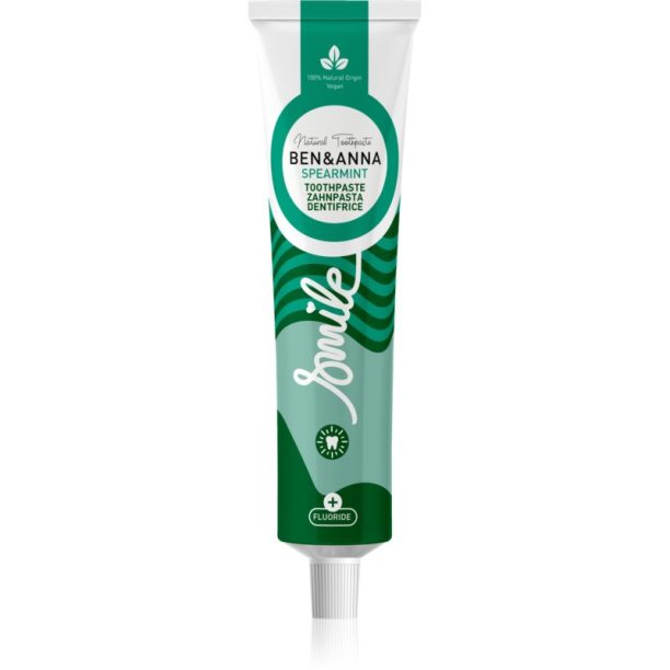 BEN&ANNA Toothpaste Spearmint натурална паста за зъби с флуорид 75 мл.