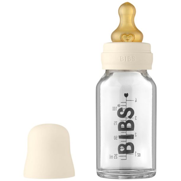 BIBS Baby Glass Bottle 110 ml бебешко шише Ivory 110 мл.