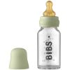 BIBS Baby Glass Bottle 110 ml бебешко шише Sage 110 мл.