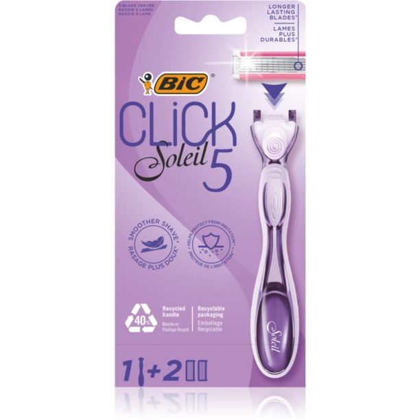 BIC Soleil Click 5 дамски епилатор Резервни остриета 2 бр 1 бр.