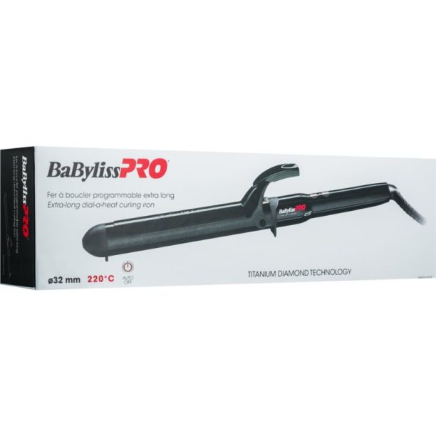 BaByliss PRO Titanium Diamond Extra Long маша за дълга коса BAB2474TDE Ø 32 mm на ниска цена