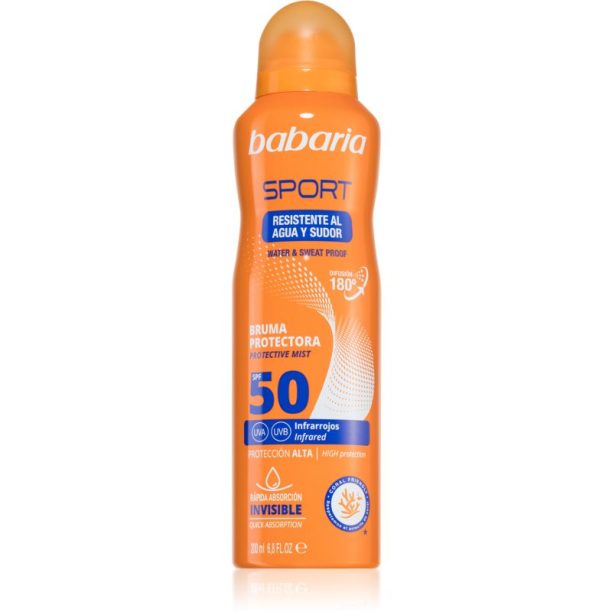 Babaria Sport слънцезащитен спрей SPF 50 200 мл.