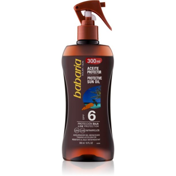 Babaria Sun Protective олио за тен SPF 6 300 мл.