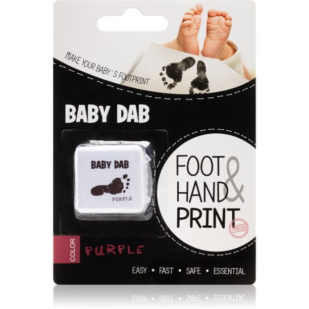 Baby Dab Foot & Hand Print Purple боя за детски печати