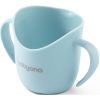 BabyOno Be Active Flow Ergonomic Training Cup чаша с дръжки Light Blue 120 мл.