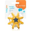 BabyOno Be Active Ortho гризалка за деца от раждането им Yellow 1 бр.