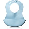 BabyOno Be Active Soft Bib with Adjustable Lock лигавник Blue 6 m+ 1 бр.