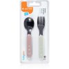 BabyOno Be Active Stainless Steel Spoon and Fork прибор Pastel 12 m+ 2 бр.