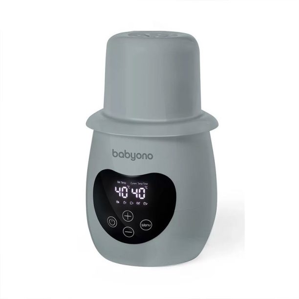 BabyOno Get Ready Electronic Bottle Warmer and Steriliser Многофункционален нагревател за бебешки бутилки Grey 1 бр.