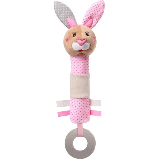 BabyOno Have Fun Baby Squeaker плюшена играчка със свирка Bunny Julia 1 бр.